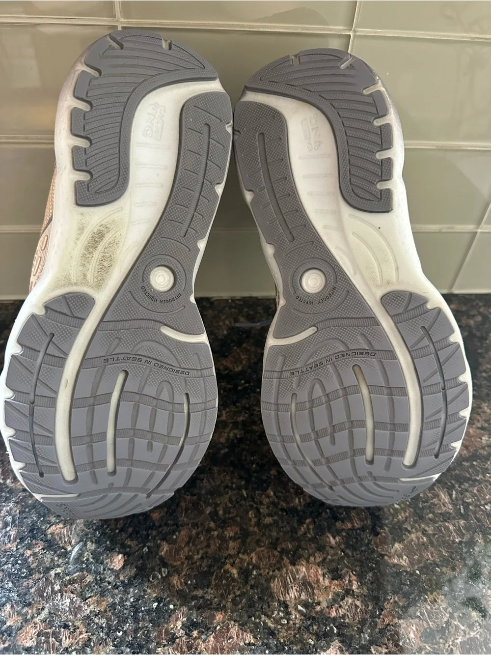 Brooks breathable mesh